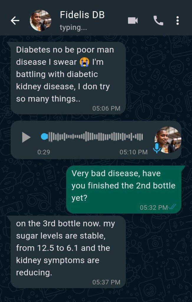 Man testimonial